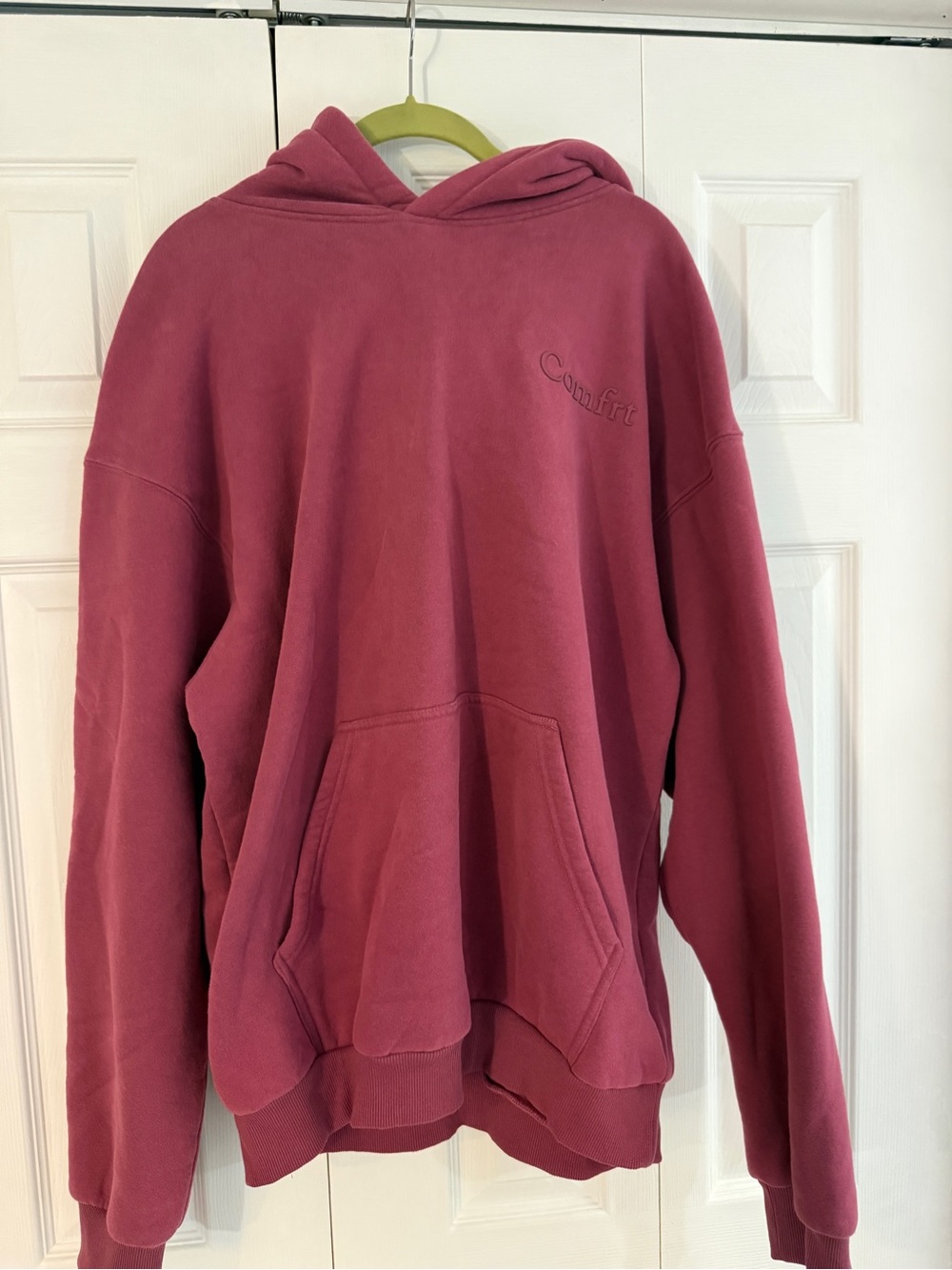 Comfrt Women's Hooded Pullover Sweatshirt in Dusty Rose